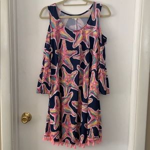 Simply Southern Cold Shoulder Dress